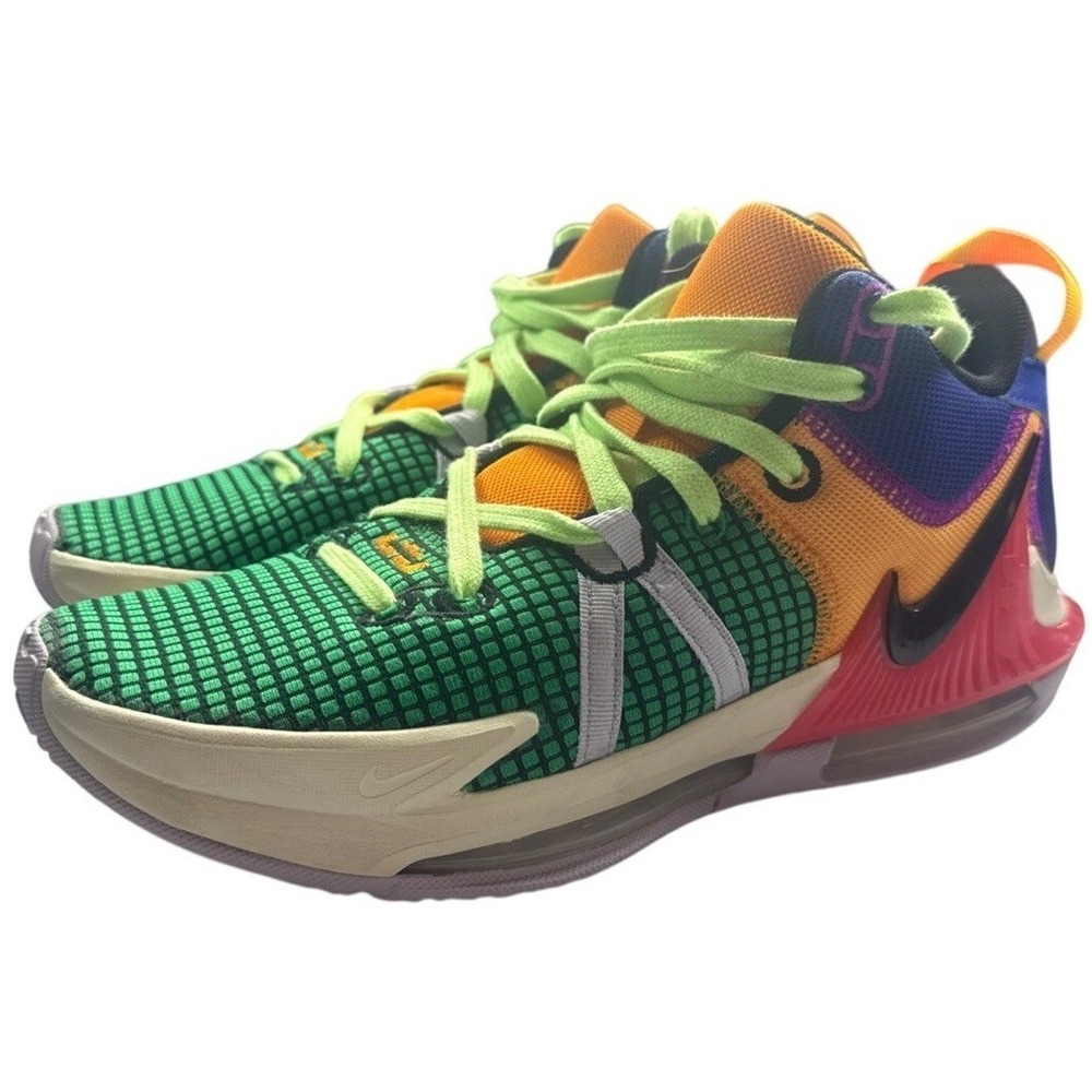 Nike LeBron Witness 7 DM1123-501 Multicolor Basketball Shoes Men's Size 8.5